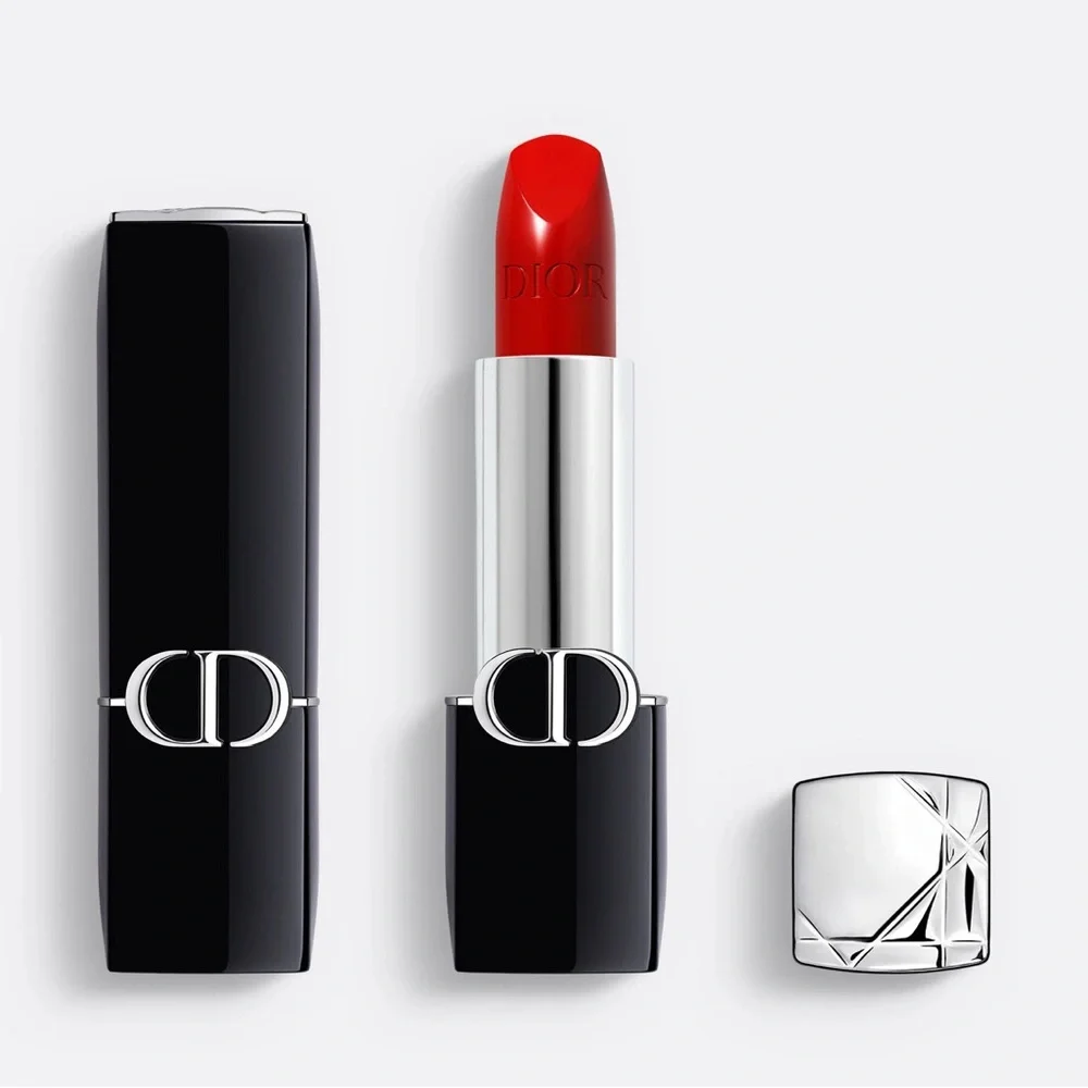 New Dior 999 Satin Lipstick $49 MSRP Classic Red Color